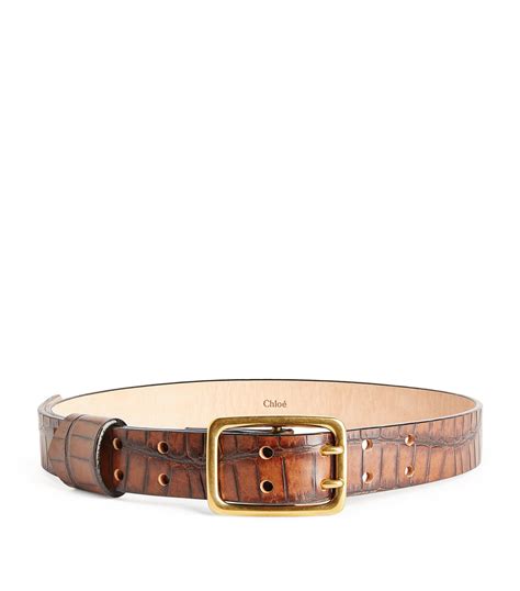 chloé leather belts